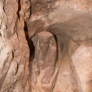 Ancient 2,000-year-old Egyptian sphinx discovered by chance while draining water from a pharaoh’s temple