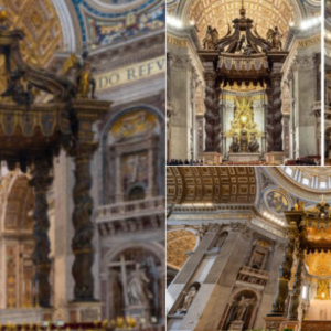 Bernini’s Baldacchino shines again at St. Peter’s