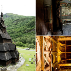 Norway’s 800-Year-Old Borgund Stave Church Was Built Entirely of Wood, Using Viking Shipbuilding Techniques