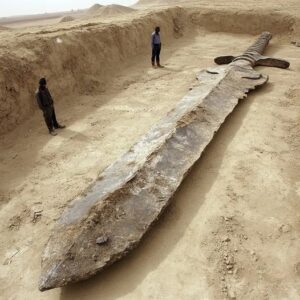 Giants once walked the Earth: their bones were hidden, but their colossal swords were found