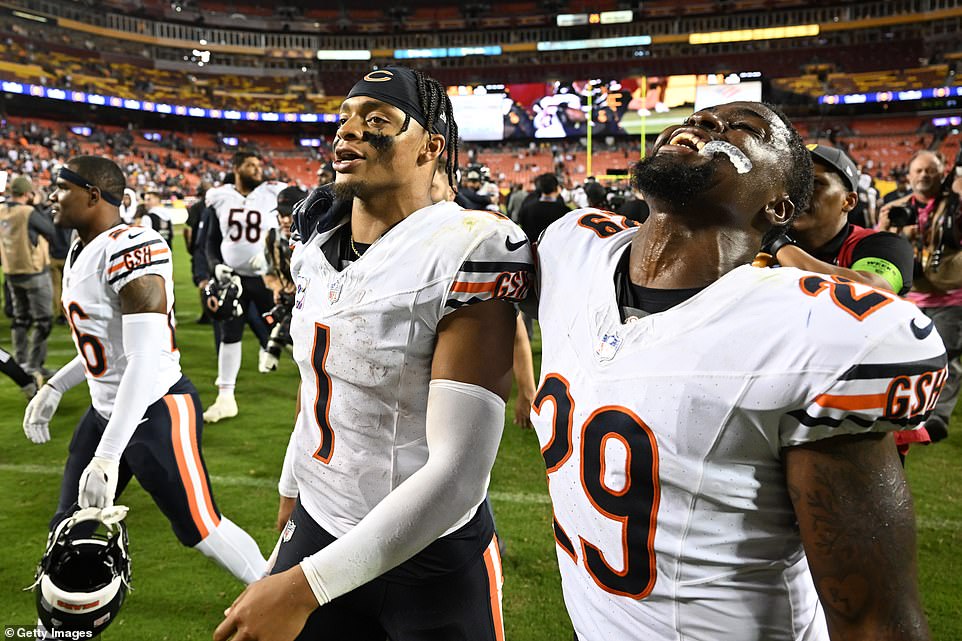 Washington unbelievably had to go 76 yards in 25 seconds with one timeout and most fans within the stadium believed the game was over - including Stevenson. The cornerback was caught taunting Commanders fans near the edge of the endzone as Washington began its Hail Mary attempt.