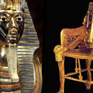 Tutankhamun Throne in the Cairo Museum