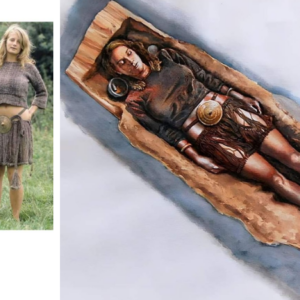 The Egtved girl, a Bronze Age teenager buried in Denmark around 3,400 years ago, is believed to have come from a foreign land, as suggested by the analysis of her hair and teeth in a 2015 study.