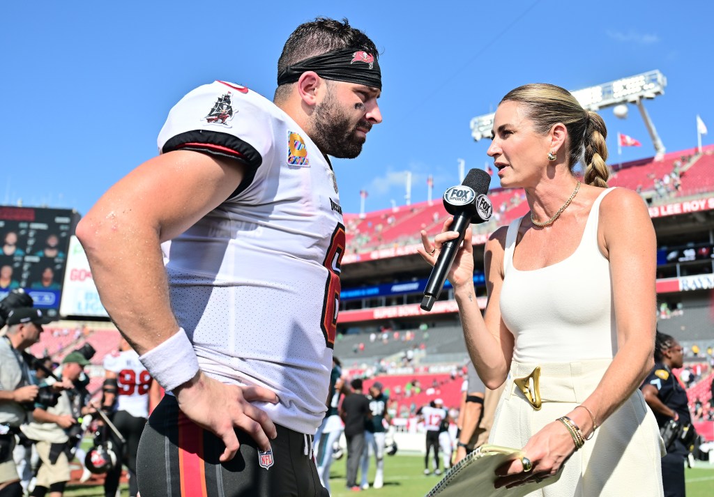 Erin Andrews is part of Fox's lead NFL team.