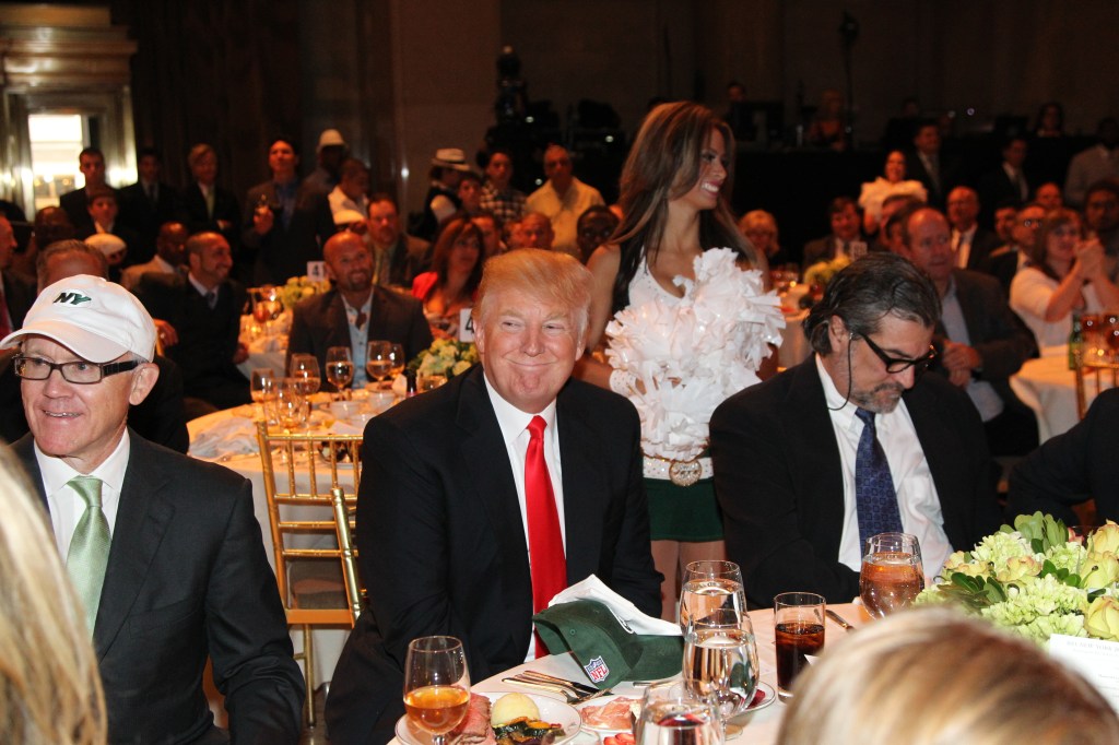 Woody Johnson and Donald Trump in 2011.