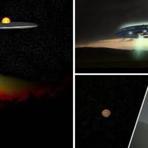 Shocking footage shows a flying saucer gliding through a mysterious time portal, leaving viewers absolutely stunned!