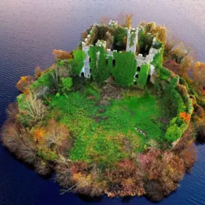 Abandoned Irish castle on small island is like something from a Disney movie