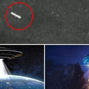 Enigmatic Bright Cylindrical UFO Disappears Behind Mountain Range in Arizona.