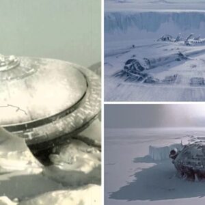 Chilling Discovery Under the Ice: Abandoned Base and Giant Extraterrestrial UFO