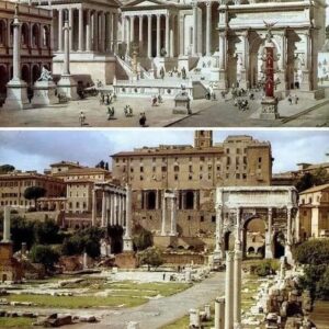 What Famous Ancient Roman Structures Looked Like in the Past vs. Today