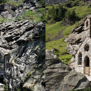 The Rock Chapel, which dates back to 1688 and is built entirely of rock in the Schlosstal Valley. Austria.