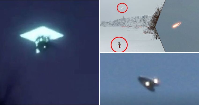 A breathtaking UFO light phenomenon observed in the skies over Japan.