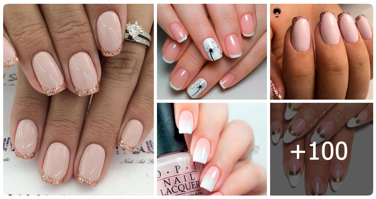 100+ New French Manicure Designs To Modernize The Classic Mani