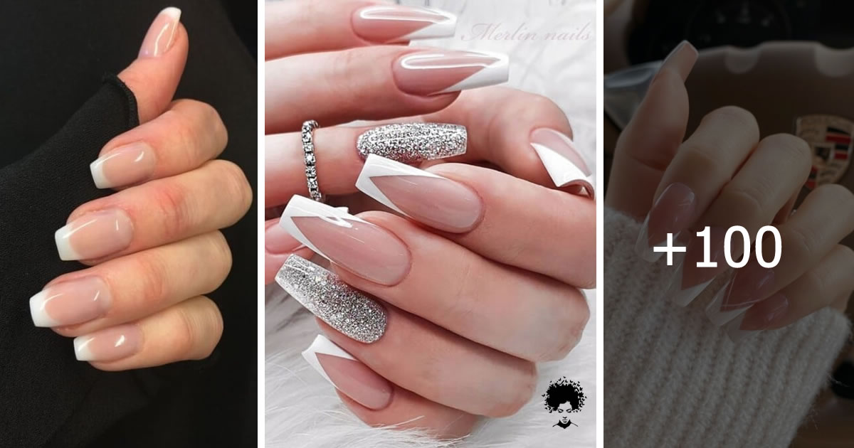 100 PH๏τos: Interesting French Tip Nails For A Super Trendy Manicure