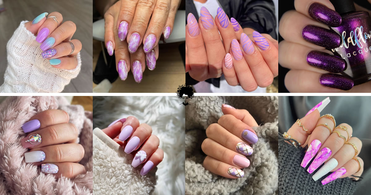 103 Purple Nail Design Ideas for 2022