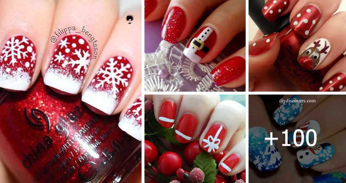 104 PH๏τos: Amazing and Easy Christmas Nail Designs and Nail Arts