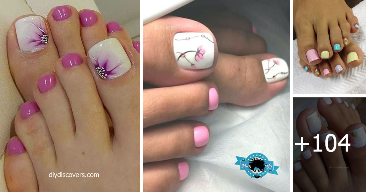 108 Images: Spring Toe Nail Art Designs