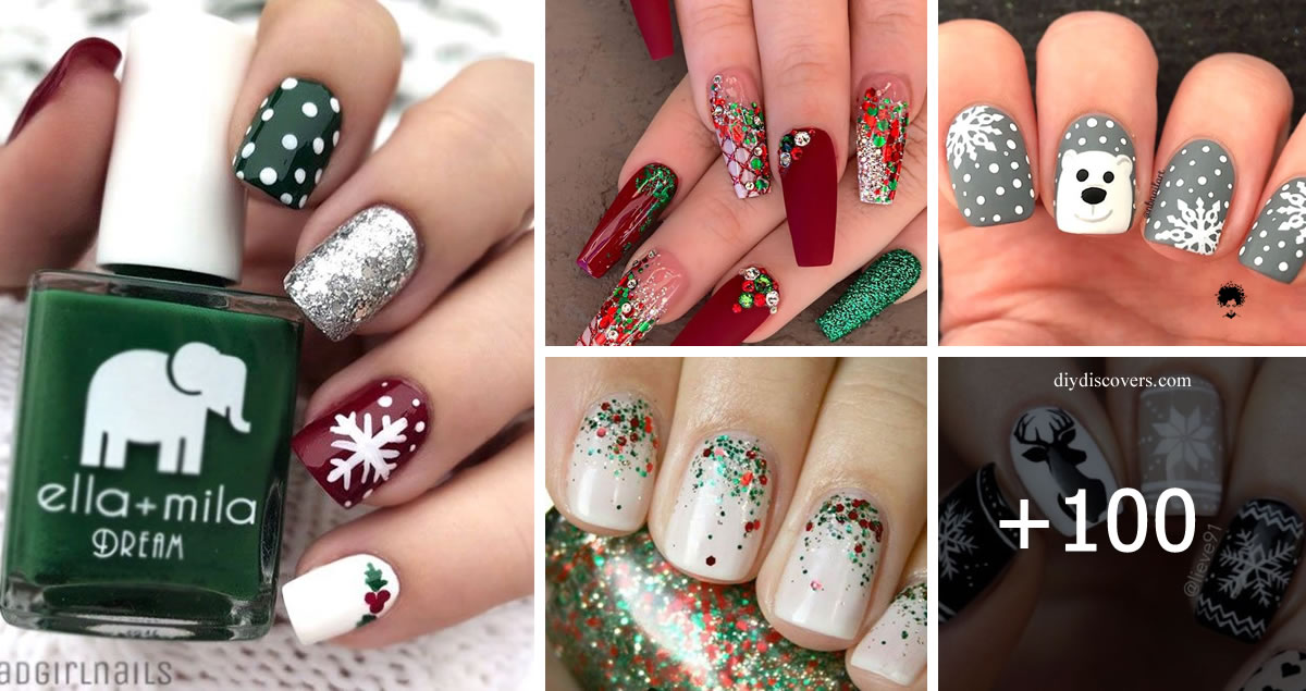 109 PH๏τos: Festive and easy Christmas nail art designs you must try