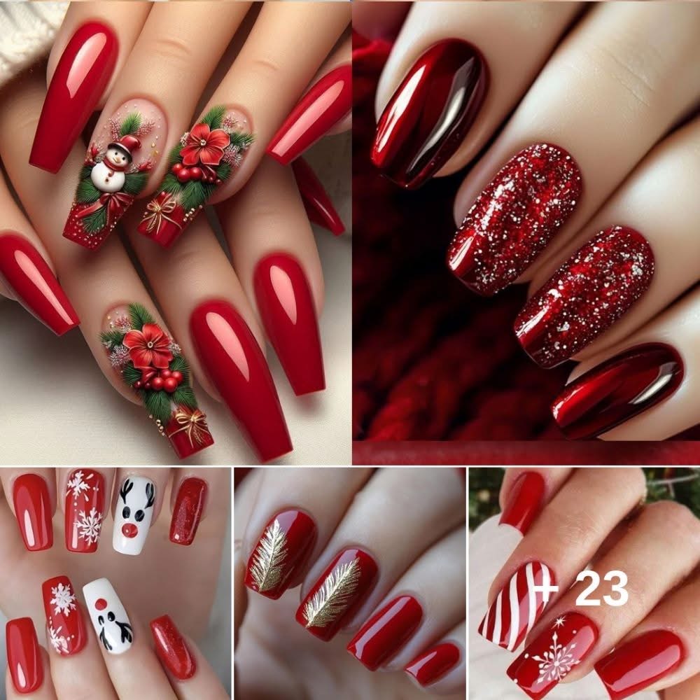 Top Red Christmas паіɩ Ideas for 2025: Ьoɩd and Festive Designs for the Holiday Season.