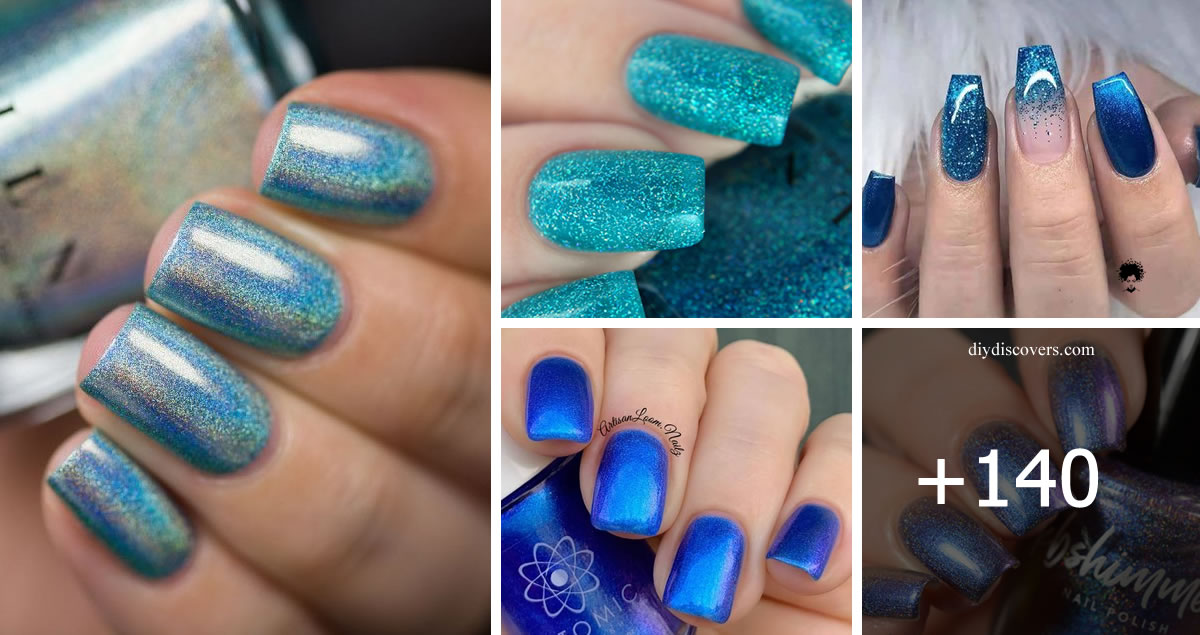 142 PH๏τos: Glamorous Cyan Manicure Designs That Fiercely Hypnotize Femininity At First Glance