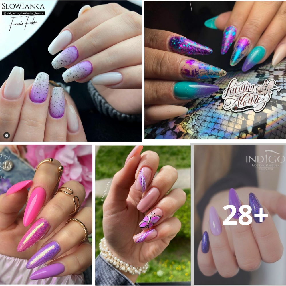 40+ Violet Nails That Are Just So Gorgeous