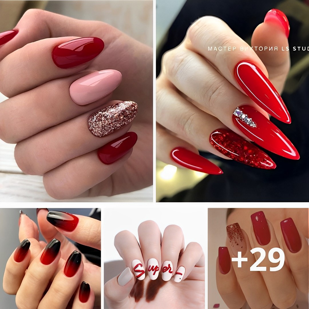 30 One-Of-A-Kind Red Nail Designs To Impress Anybody