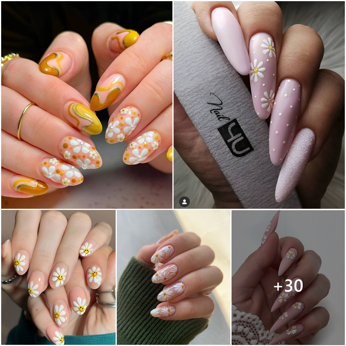 44 Simple Daisy Nail Art Everybody Can Copy