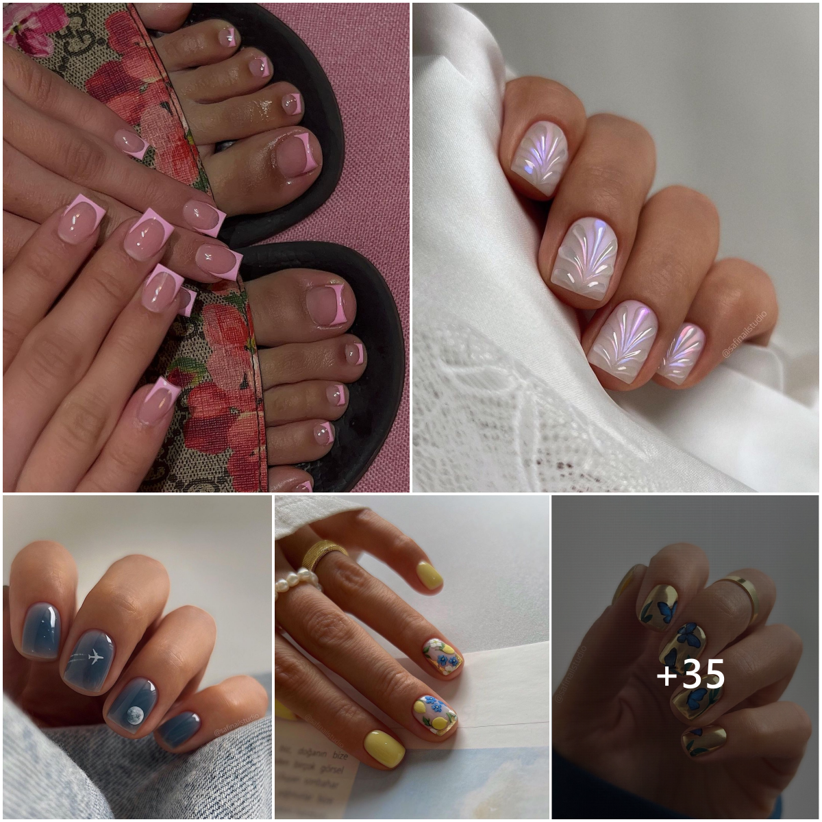 35 Uñas Lindas y Elegantes para el Verano que te Inspirarán