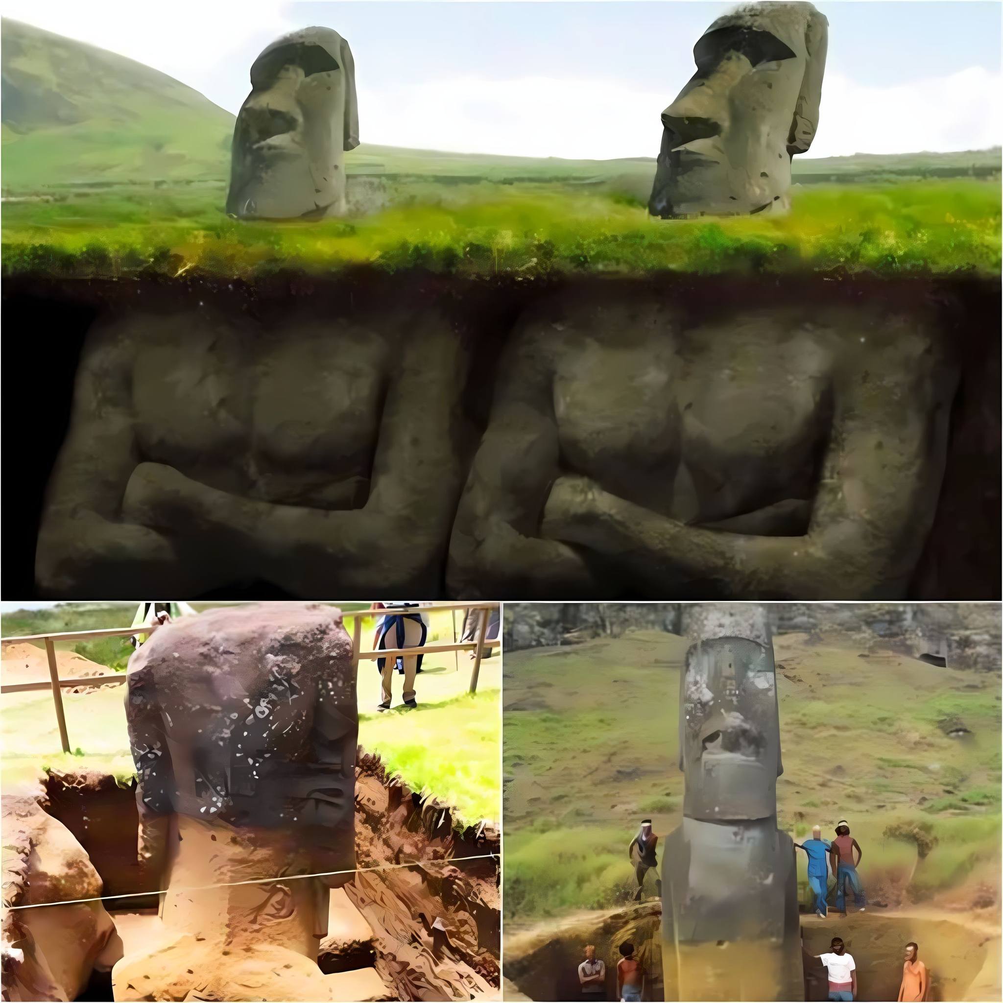 New Revelation: Easter Island Head Statues Discovered to Have Full Bodies