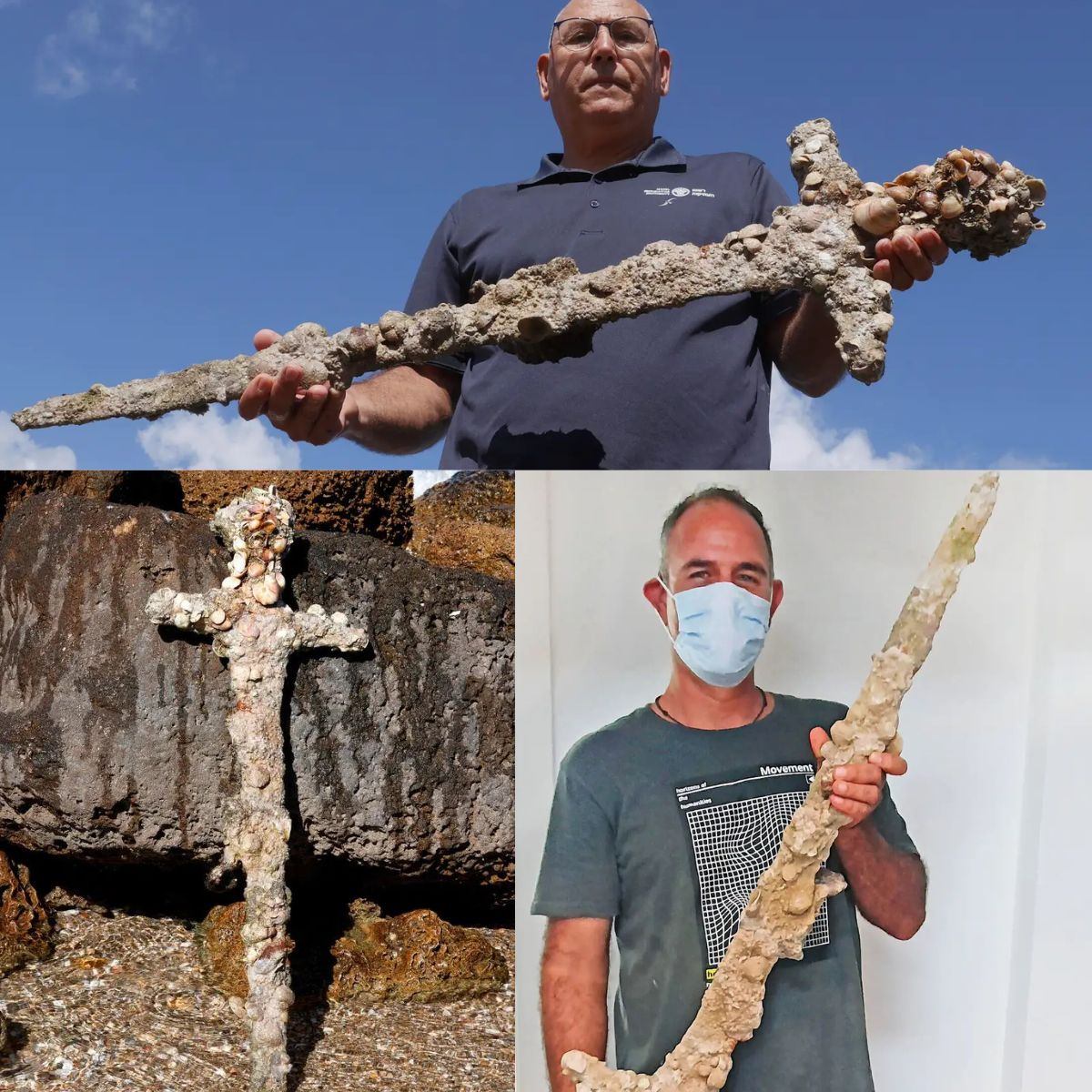 Ancient Crusader Sword Unearthed by Israeli Diver in the Mediterranean – A Holy Relic Emerges from the Deep!