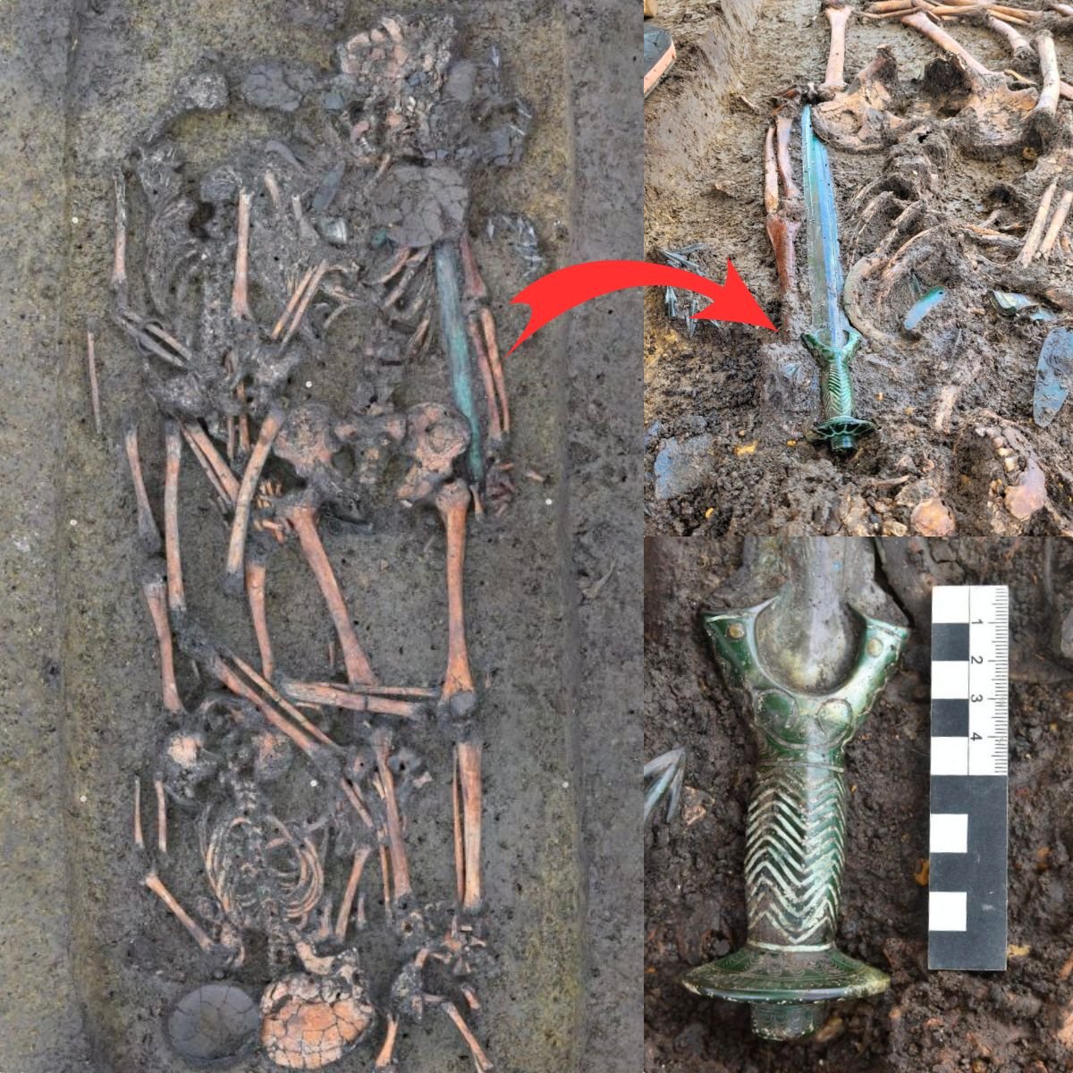 Unveiling a Storied Past: Extraordinary Bronze Age Sword Discovered in Nördlingen.