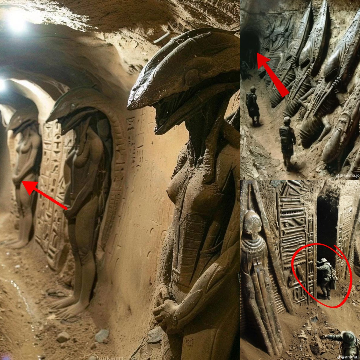 Breaking: Something resembling a monster was found deep in an Egyptian pyramid