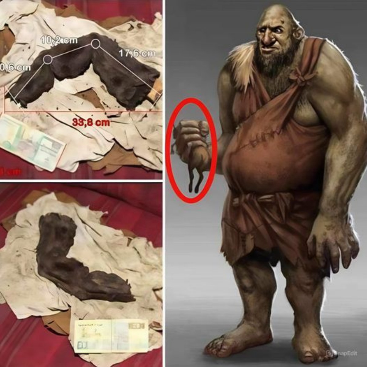 Breaking News: Discovery of 50cm Long Finger in Egypt Belonging to a Giant Dwarf Monster