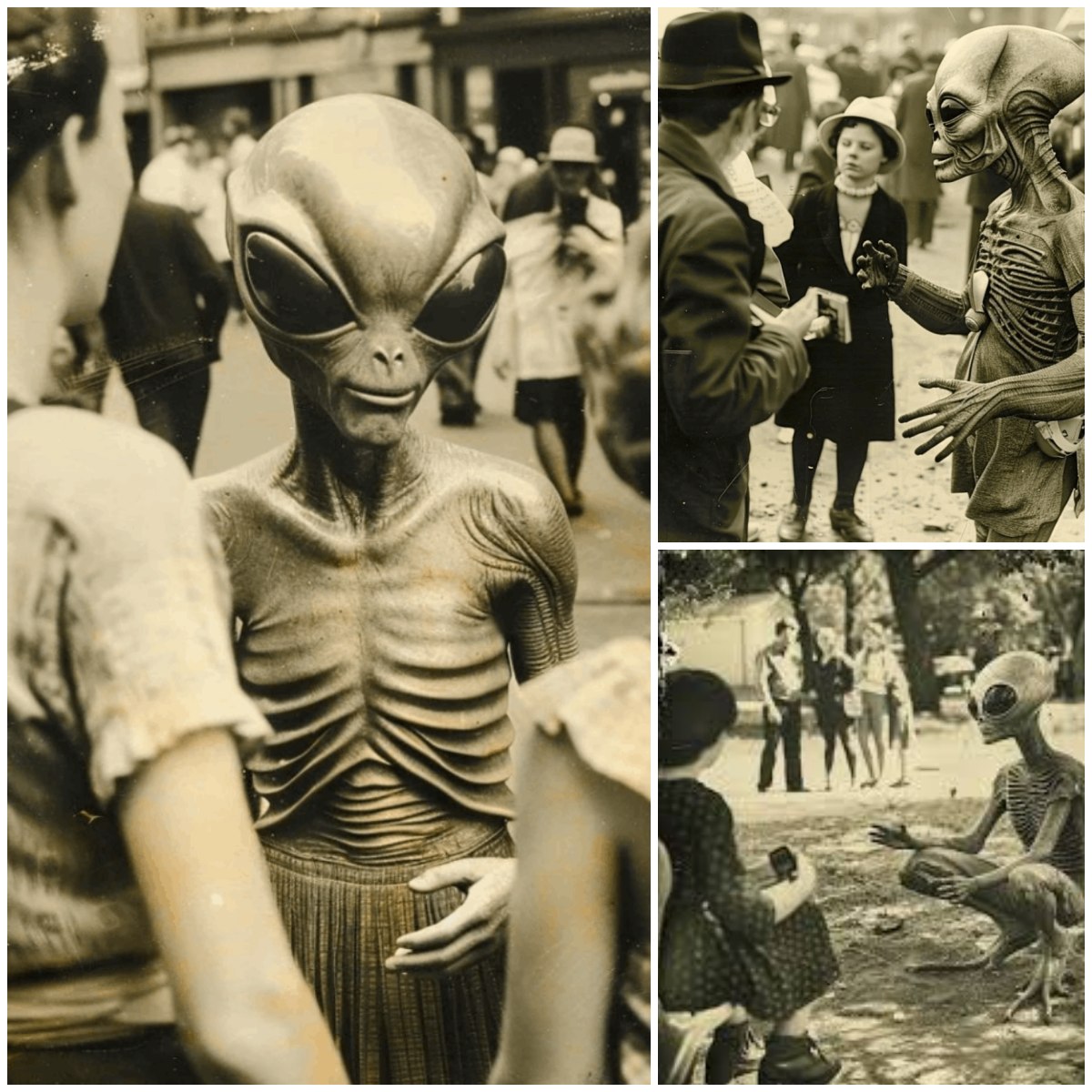 PH๏τographs taken in the 1850s document friendly encounters between humans and aliens