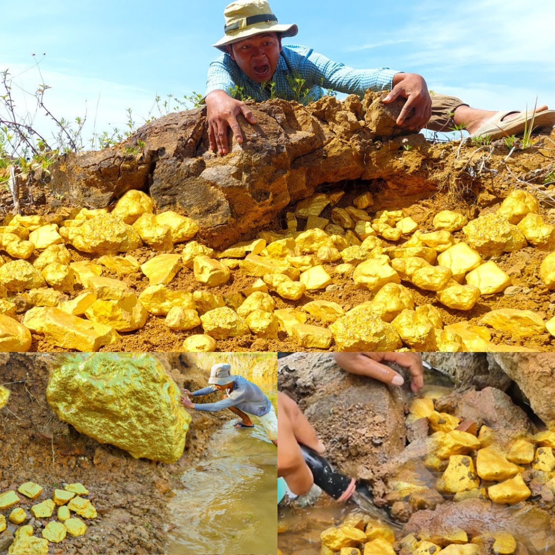 Gold Miner Discovers Treasure Trove Beneath Million-Year-Old Stone