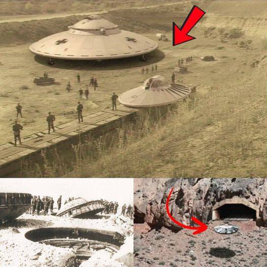 UFO Downed in 1930 Reveals Strange Pᴀssengers Emerging from Flying Saucers