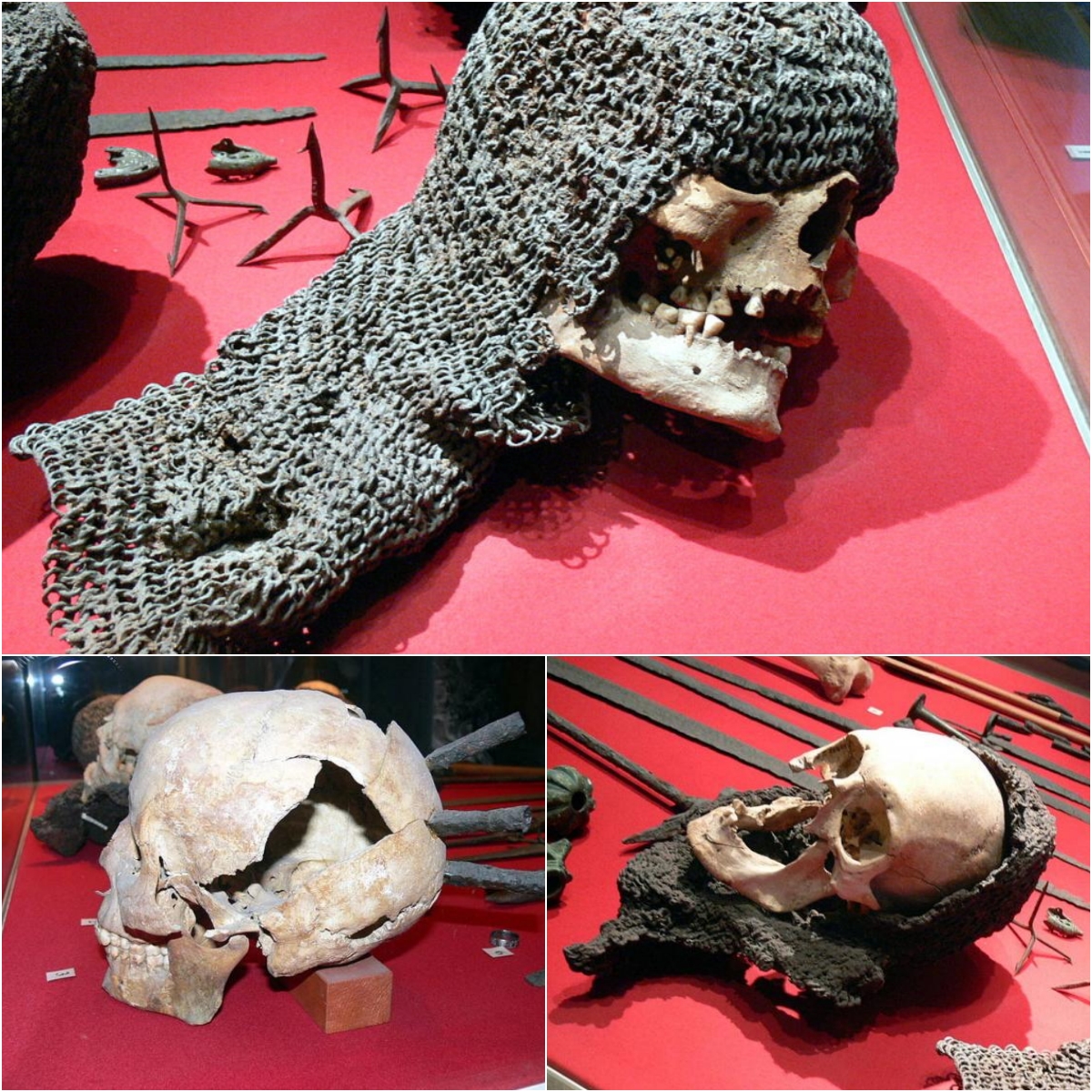 A medieval victim still in his chainmail discovered in Sweden