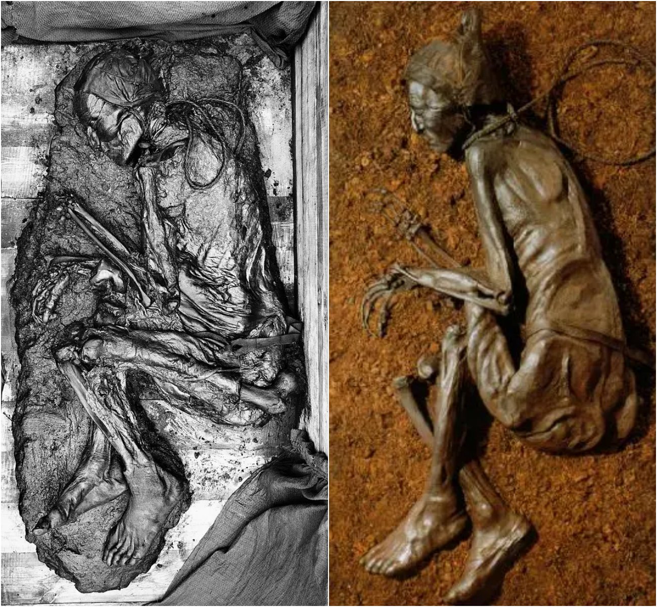 Tollund Man – 2,400 year old mummy so well preserved that scientists were able to get fingerprints!