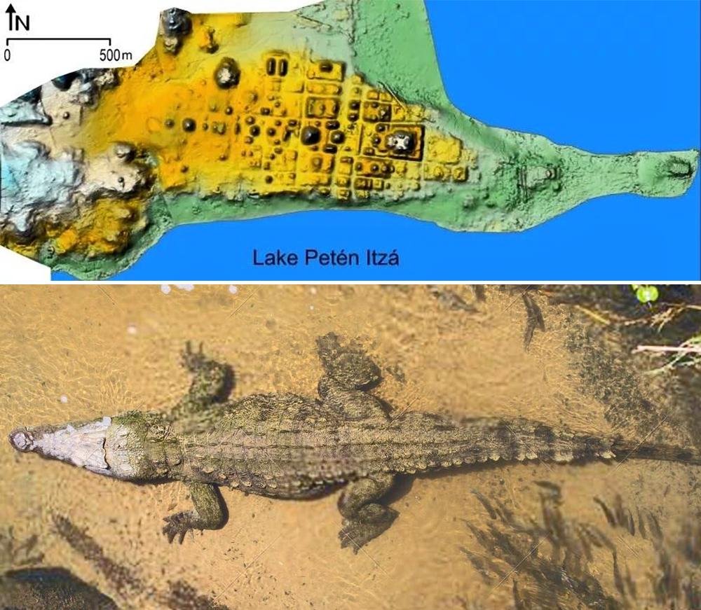 Ancient Maya city that looks like a Crocodile