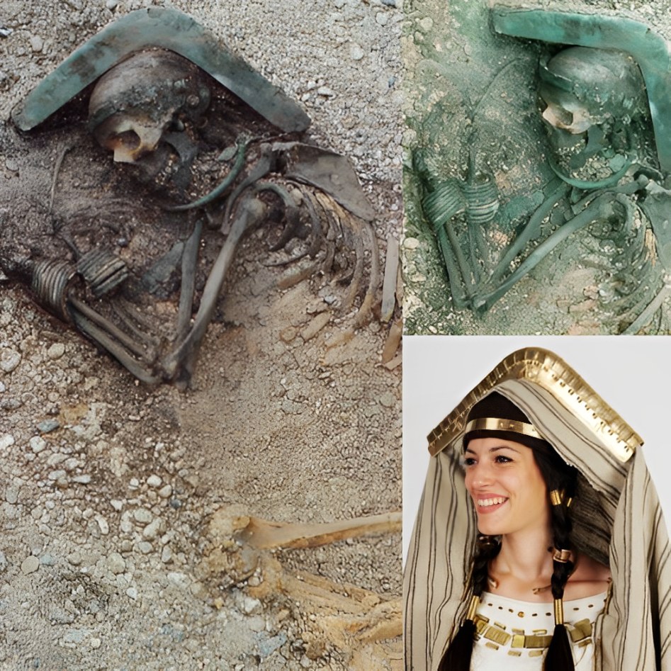 The Woman from 4000 Years Ago: Unearthed with Intricate Bronze Ornaments and a Unique Headdress