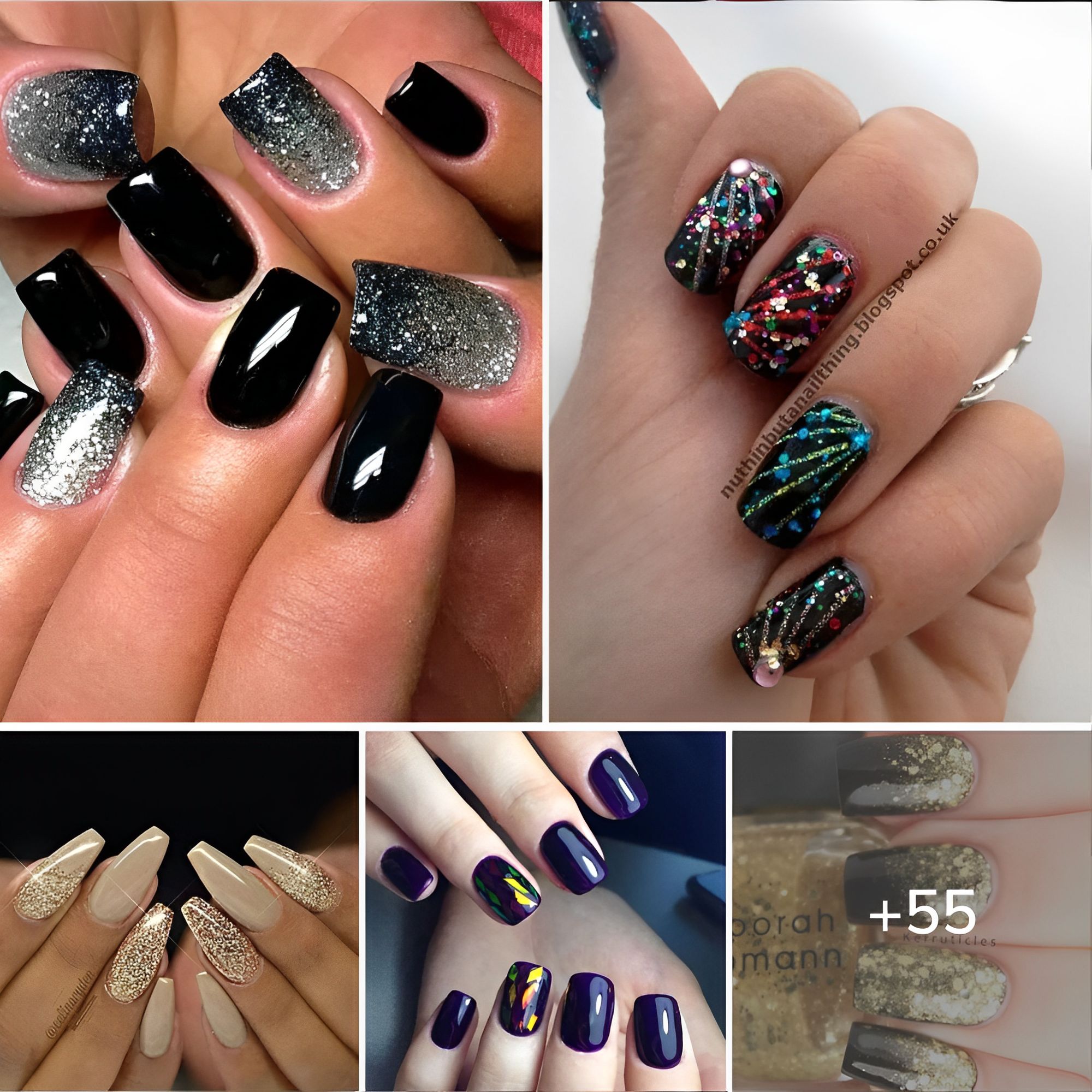 76 Dazzling New Years Eve Nails That Will Outshine The Ball