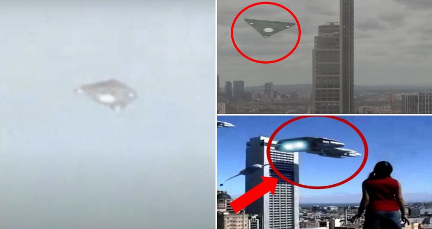 Intriguing event in the sky: Unidentified alien spacecraft sighted.