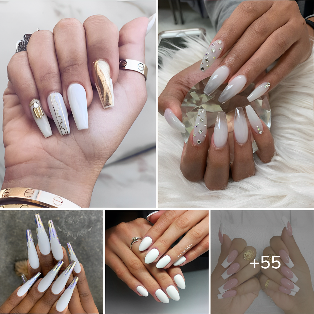 90 White Nail Designs That Are Always Trendy