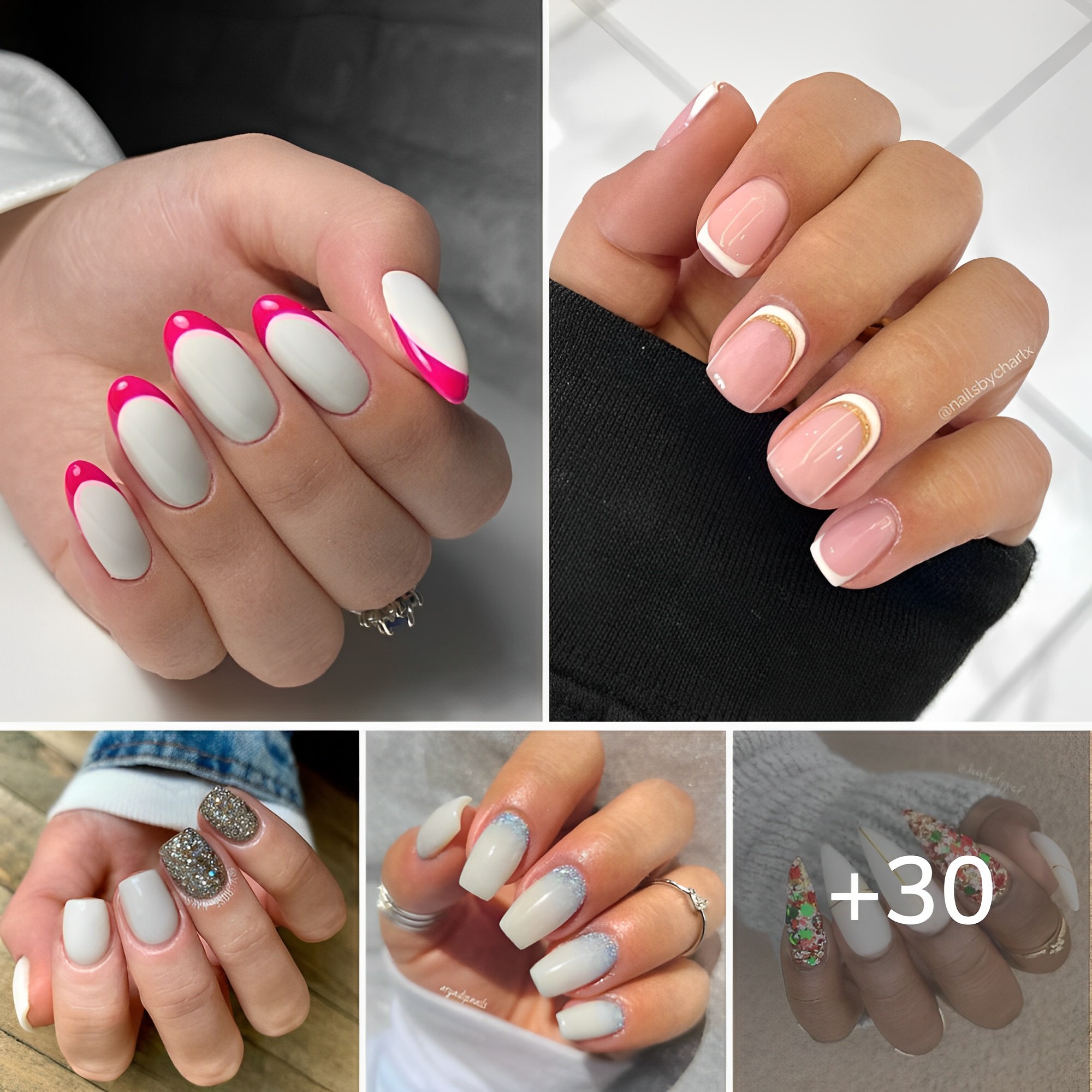 30 Concepts for White Nail Art in 2024.