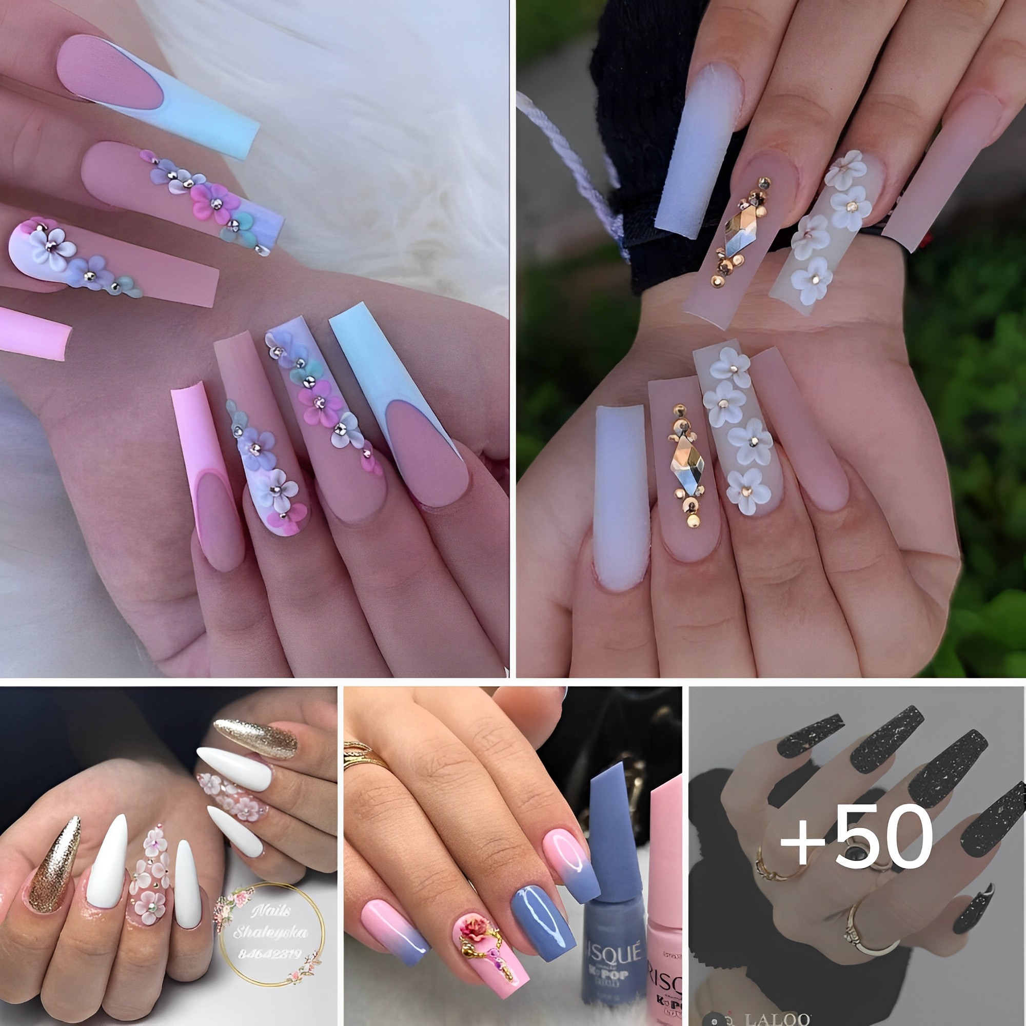 50 Gorgeous Nail Art Ideasmanicured nails