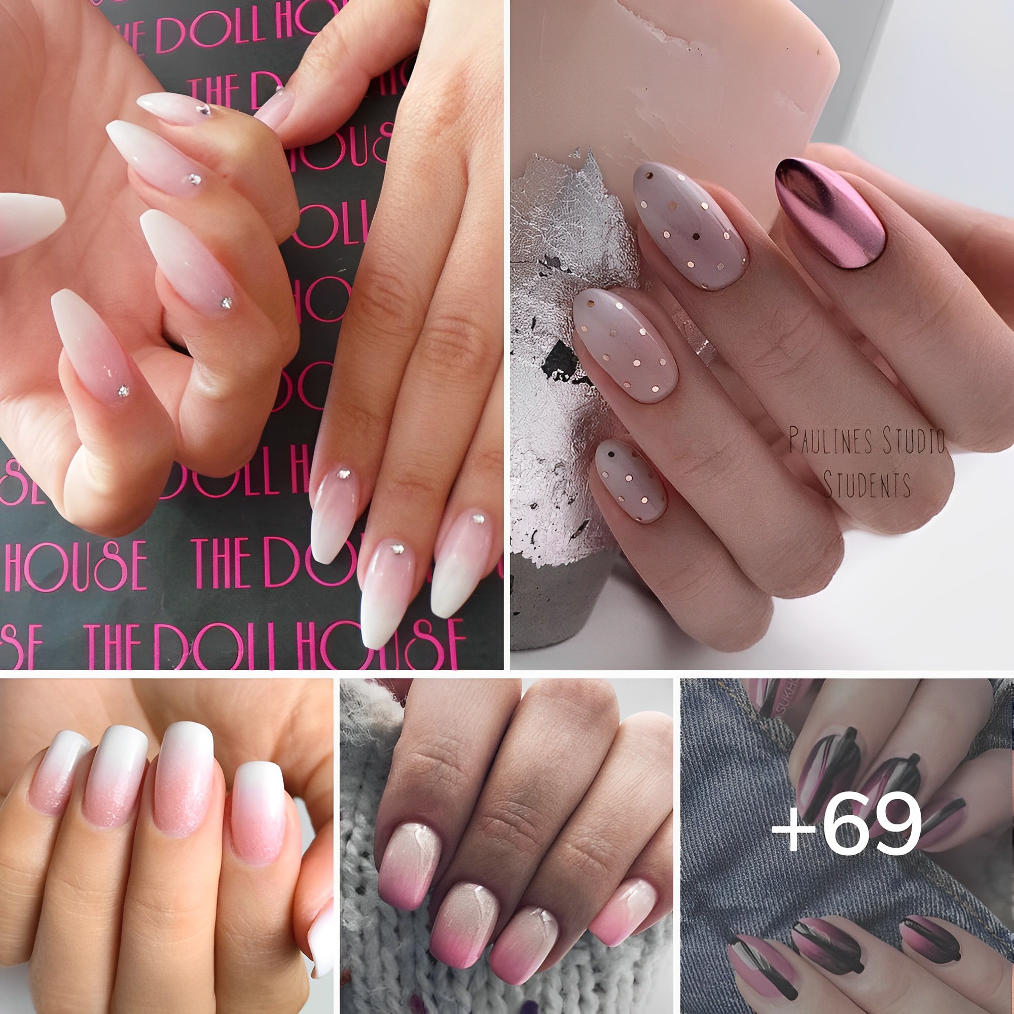 69 Diseños Impresionantes de Uñas con Efecto Ombré y Tutorial