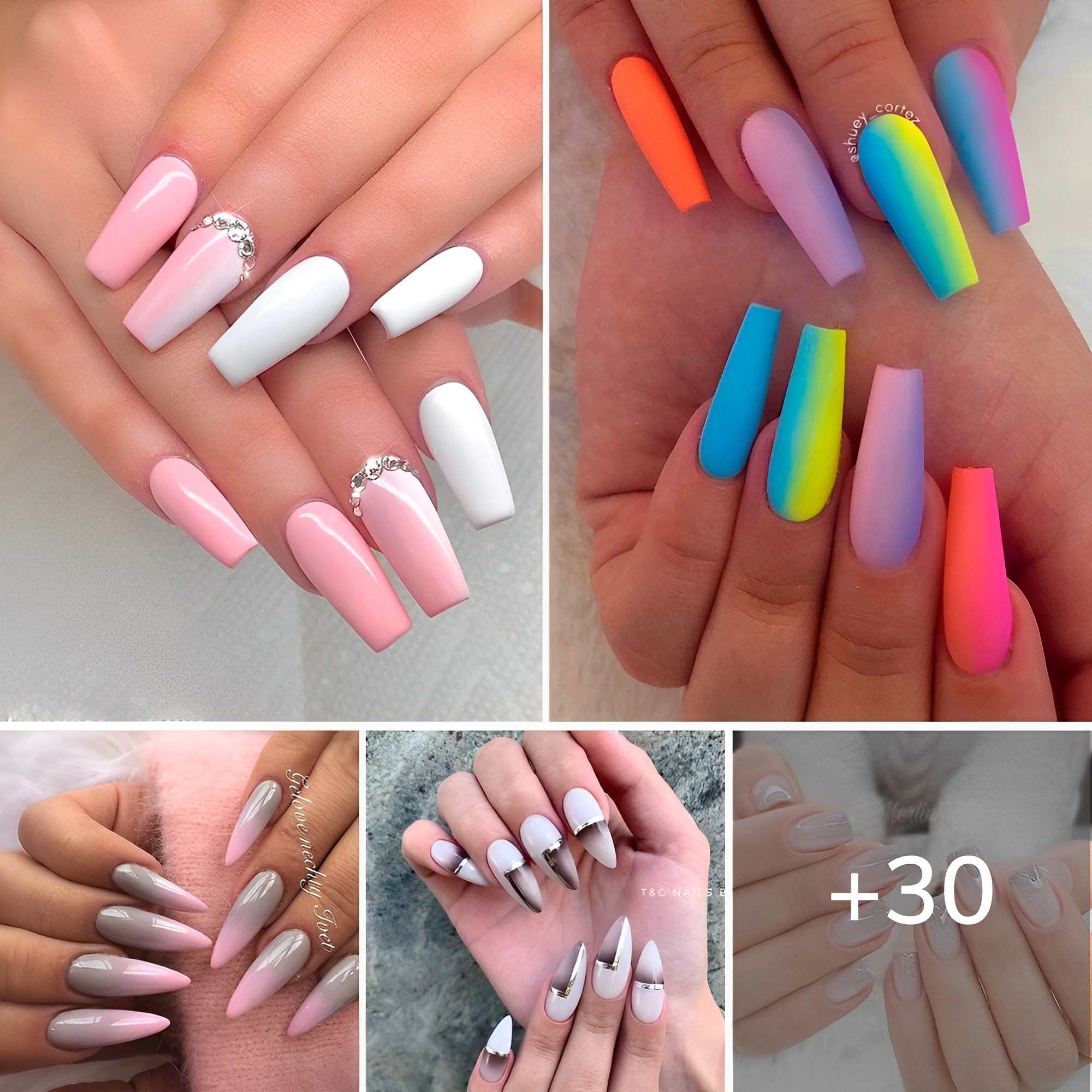 30 Glmour Ombre Nail Design Ideas With Tutorial.