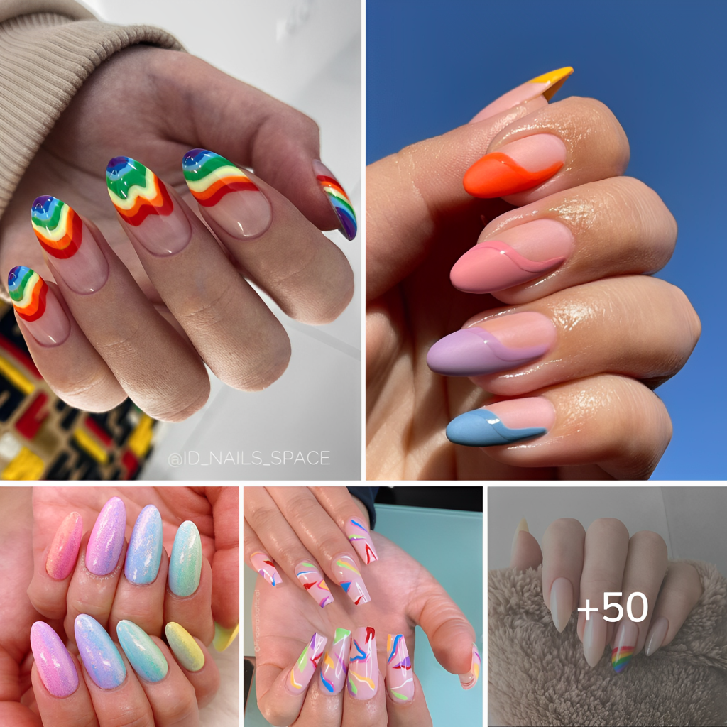 50+ Rainbow Nails You Need To Try Right Now