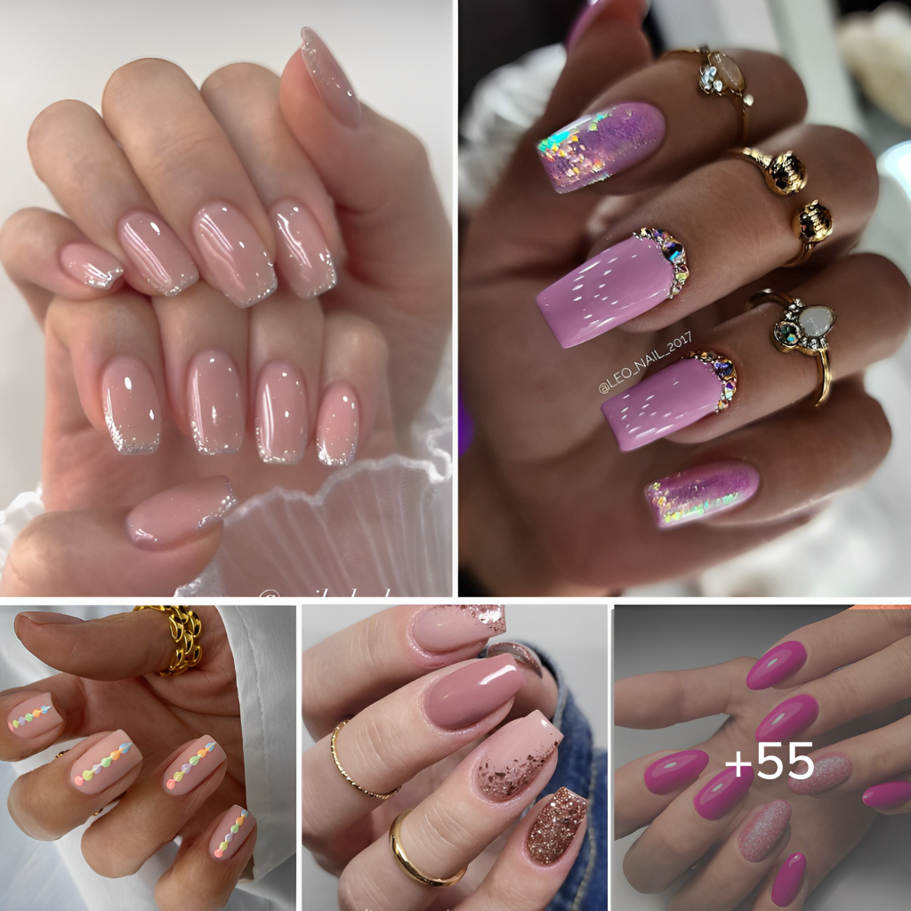 75+ Images Of Pink Gelish Nails To Brighten Your Day