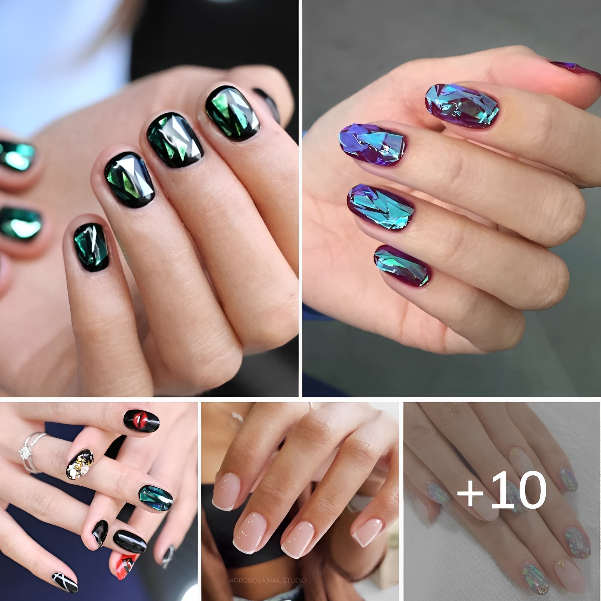 Meet the ‘Glᴀss Nails’, the nail trend with holographic mirrors full of style